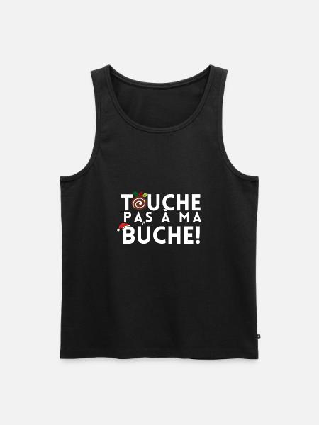 TOUCHE PAS A MA BUCHE - Débardeur bio Premium Homme - noir