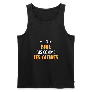 Un kiné pas comme les autres - Débardeur bio Premium Homme - noir - Devant - Michal (187cm)