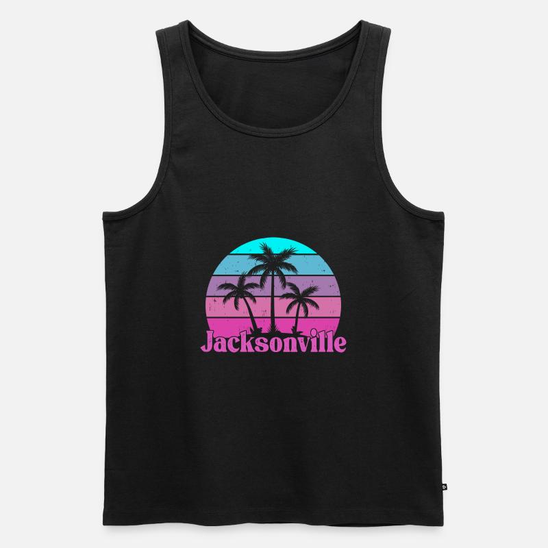 Jacksonville Florida - Männer Premium Bio Tank Top - Schwarz