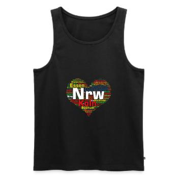 NRW Love - Männer Premium Bio Tank Top - Schwarz - Vorne - Michal (187cm)