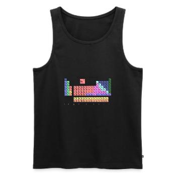 Periodic table chemistry - Men's Premium Organic Tank Top - black - Front - Michal (187cm)