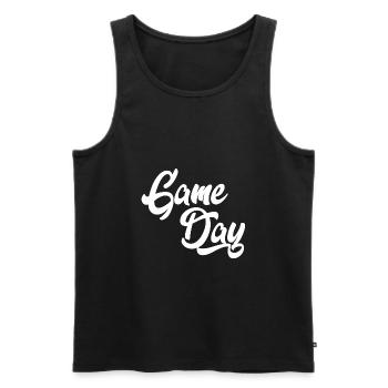 Game day game gamer nerd cadeau adolescent - Débardeur bio Premium Homme - noir - Devant - Michal (187cm)