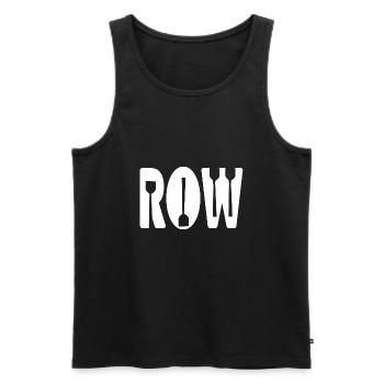 ROW Awesome Paddle Rowing Designs T-Shirt Present - Men's Premium Organic Tank Top - black - Front - Michal (187cm)