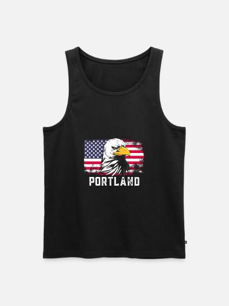 Portland - Men's Premium Organic Tank Top - black