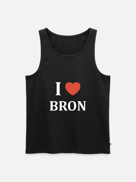 i love Bron - Débardeur bio Premium Homme - noir