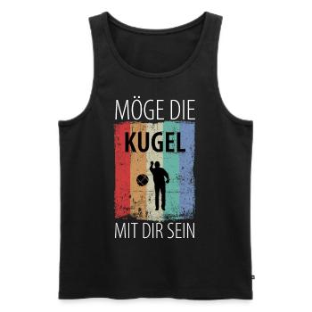 Boule Petanque Boccia Boules - Männer Premium Bio Tank Top - Schwarz - Vorne - Michal (187cm)