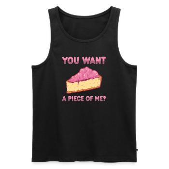 Kuchen Backen Bäcker Konditor - Männer Premium Bio Tank Top - Schwarz - Vorne - AI Model Male 178 light (178cm)
