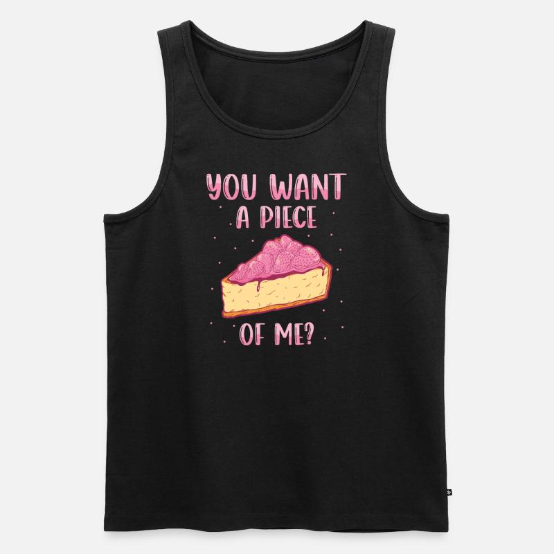 Kuchen Backen Bäcker Konditor - Männer Premium Bio Tank Top - Schwarz