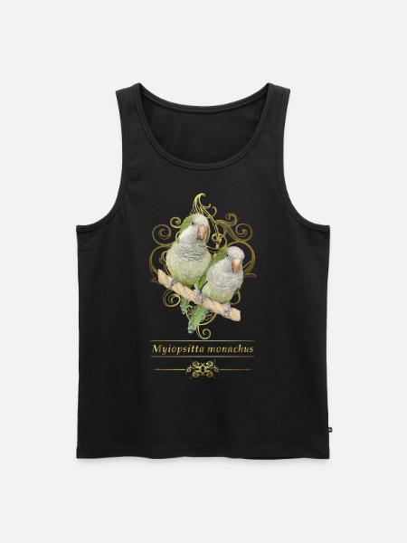 Argentine Parakeet - Men's Premium Organic Tank Top - black