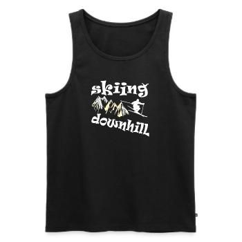 Ski alpin - Débardeur bio Premium Homme - noir - Devant - Michal (187cm)