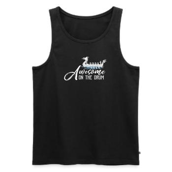 Wikinger nordisch Drachenboot - Männer Premium Bio Tank Top - Schwarz - Vorne - AI Model Male 178 light (178cm)
