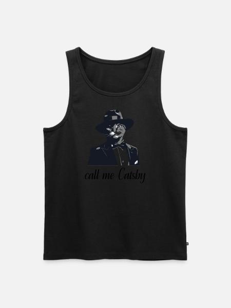 Gangstercat2 - Männer Premium Bio Tank Top - Schwarz