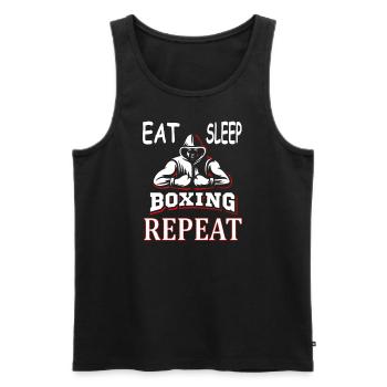 Boxing Boxing Match Boxing Trainer Boxer K.O. Gift Idea - Men's Premium Organic Tank Top - black - Front - AI Model Male 178 light (178cm)