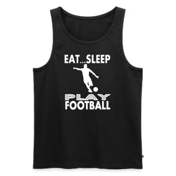 Soccer Play Soccer Field Soccer Fan Idée cadeau - Débardeur bio Premium Homme - noir - Devant - Michal (187cm)