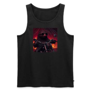 Molly - Männer Premium Bio Tank Top - Schwarz - Vorne - Michal (187cm)