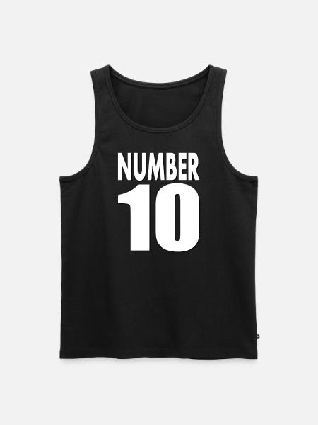 Number 10 Number 10 Years Old I'm 10 Gift - Men's Premium Organic Tank Top - black