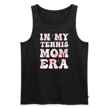 À l’époque de ma mère de tennis, maman de tennis colorée - Débardeur bio Premium Homme - noir - Devant - Michal (187cm)