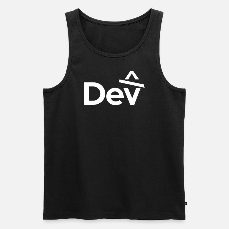 Developer - Dev - Men's Premium Organic Tank Top - black
