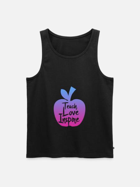 enseignant enseigner l’amour inspirer - Débardeur bio Premium Homme - noir