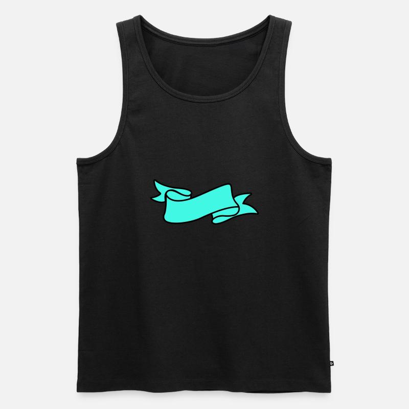 Banner - Männer Premium Bio Tank Top - Schwarz