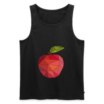 Apfel Obst Apfelpflücker pflücken Gesund Vegan - Männer Premium Bio Tank Top - Schwarz - Vorne - Michal (187cm)