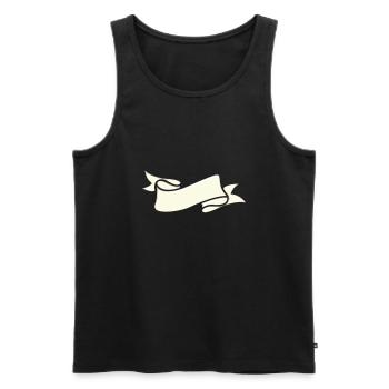 Banner - Männer Premium Bio Tank Top - Schwarz - Vorne - Michal (187cm)