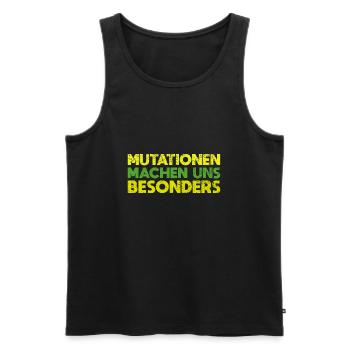 Mutationen Machen Uns Besonders - Männer Premium Bio Tank Top - Schwarz - Vorne - Michal (187cm)