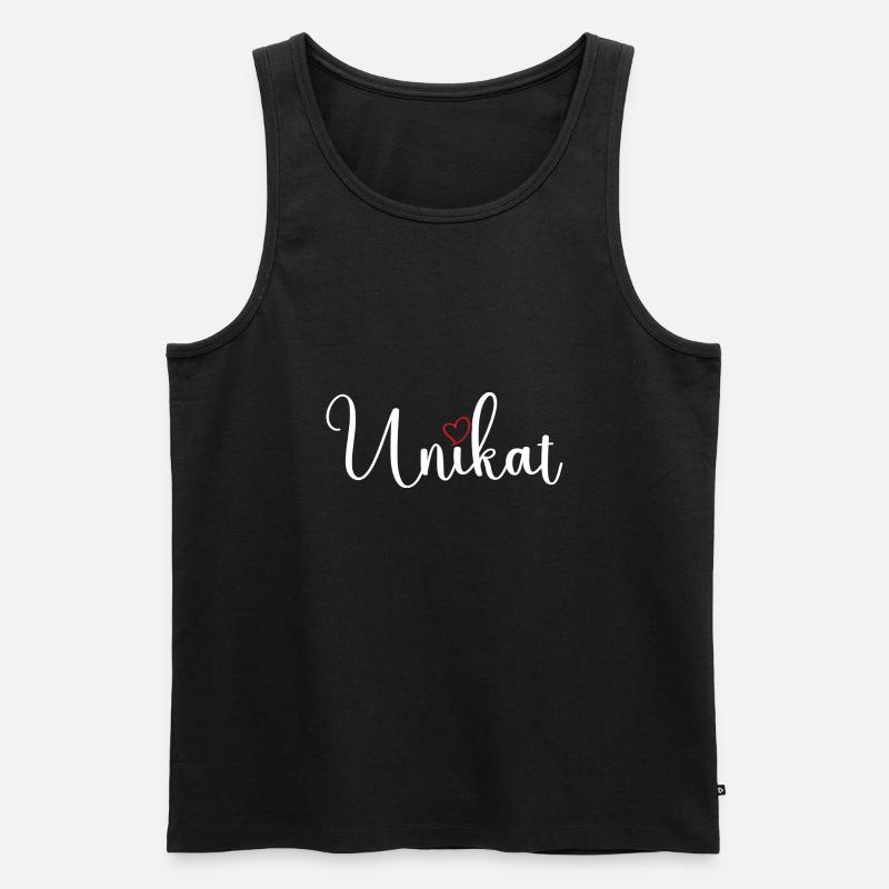 Unikat - Männer Premium Bio Tank Top - Schwarz