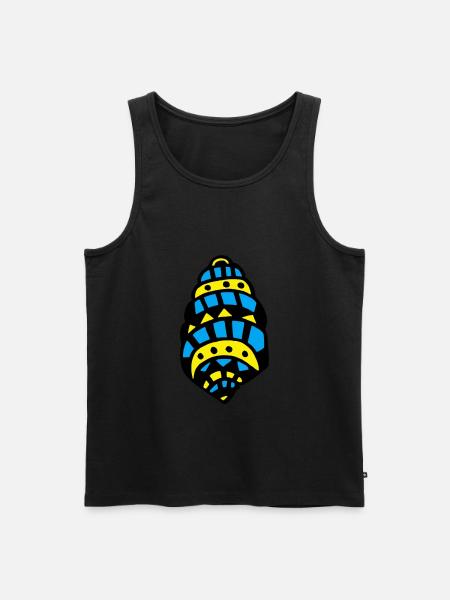 Shell Snail Tribal 2 - Men's Premium Organic Tank Top - black