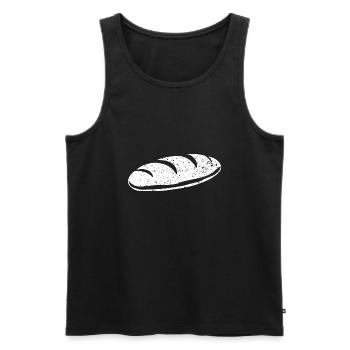 Brot - Männer Premium Bio Tank Top - Schwarz - Vorne - AI Model Male 178 light (178cm)