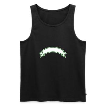 Banner - Men's Premium Organic Tank Top - black - Front - AI Model Male 178 light (178cm)