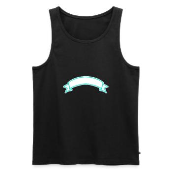 Banner - Men's Premium Organic Tank Top - black - Front - AI Model Male 178 light (178cm)