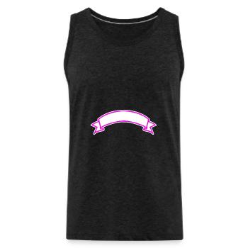 Banner - Männer Premium Bio Tank Top - Anthrazit - Vorne - Alexander (188cm)