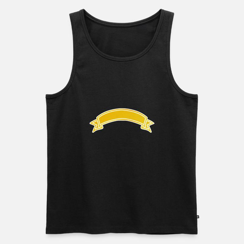 Banner - Männer Premium Bio Tank Top - Schwarz