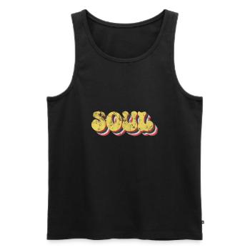 Soul Rétro - Débardeur bio Premium Homme - noir - Devant - Michal (187cm)