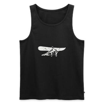 Airplane - Männer Premium Bio Tank Top - Schwarz - Vorne - AI Model Male 178 light (178cm)