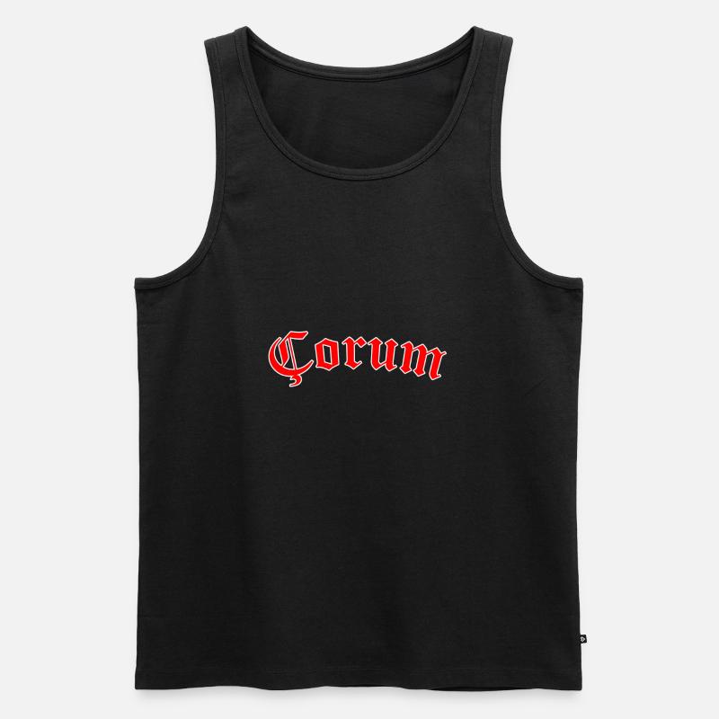 Çorum 19 - Männer Premium Bio Tank Top - Schwarz