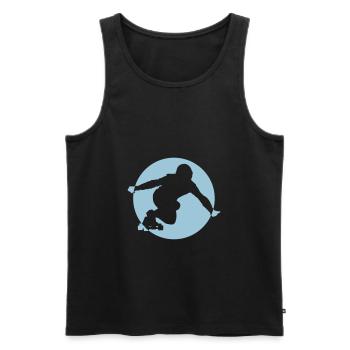 L0ngb0ard - Männer Premium Bio Tank Top - Schwarz - Vorne - Michal (187cm)