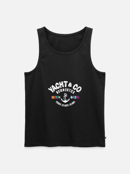 Yacht Co Noirmoutier - Männer Premium Bio Tank Top - Schwarz