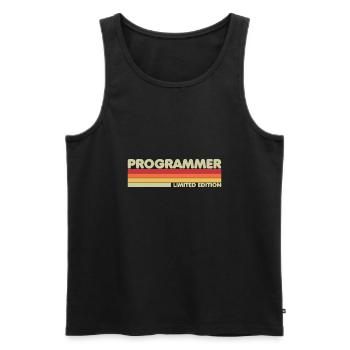 Programmer Nerd Limited Edition - Männer Premium Bio Tank Top - Schwarz - Vorne - AI Model Male 178 light (178cm)