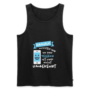 Lustig Lustiger Spruch Funny Geschenk Lustige - Männer Premium Bio Tank Top - Schwarz - Vorne - AI Model Male 178 light (178cm)