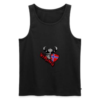 Norwegen - Männer Premium Bio Tank Top - Schwarz - Vorne - Michal (187cm)