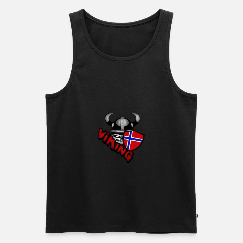 Norwegen - Männer Premium Bio Tank Top - Schwarz