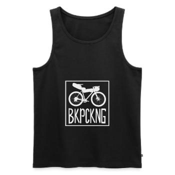 Graveln Bicycle Gravelbike Road Bike Bikepacking - Men's Premium Organic Tank Top - black - Front - AI Model Male 178 light (178cm)
