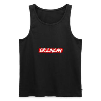 Erzincane - Débardeur bio Premium Homme - noir - Devant - Michal (187cm)