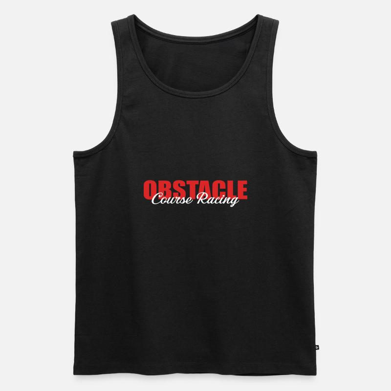 Obstacle Course Racing Gear - Männer Premium Bio Tank Top - Schwarz