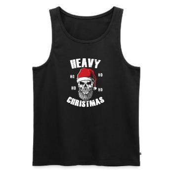Christmas Beard Beard Full Beard HO HO HO - Men's Premium Organic Tank Top - black - Front - Michal (187cm)
