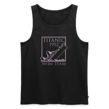 Titanic 1912 Swim Team Rettungsschwimmer - Männer Premium Bio Tank Top - Schwarz - Vorne - AI Model Male 178 light (178cm)