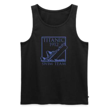 Titanic 1912 Swim Team Rettungsschwimmer - Männer Premium Bio Tank Top - Schwarz - Vorne - AI Model Male 178 light (178cm)