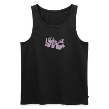 Baggerfahrer Radlader Bagger - Männer Premium Bio Tank Top - Schwarz - Vorne - AI Model Male 178 light (178cm)